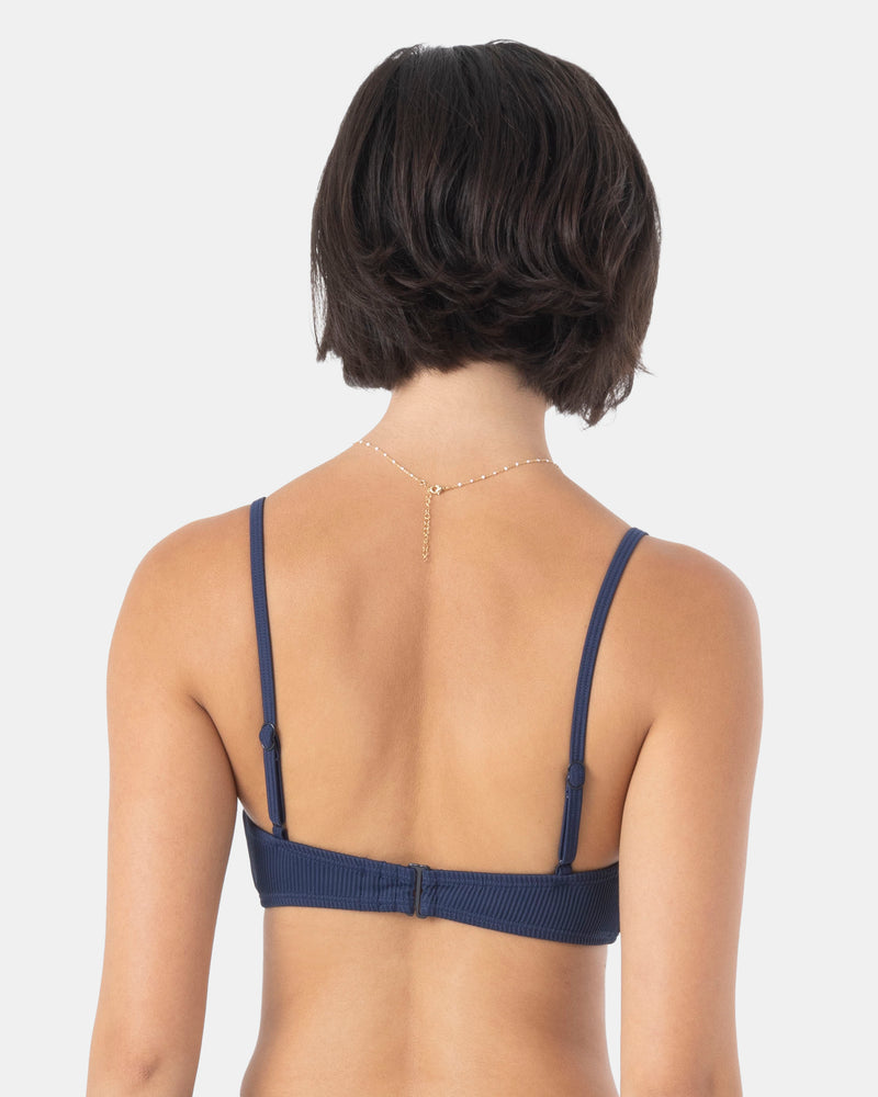 Rib Roxy Love Knot Bralette Bikini Top - Roxy