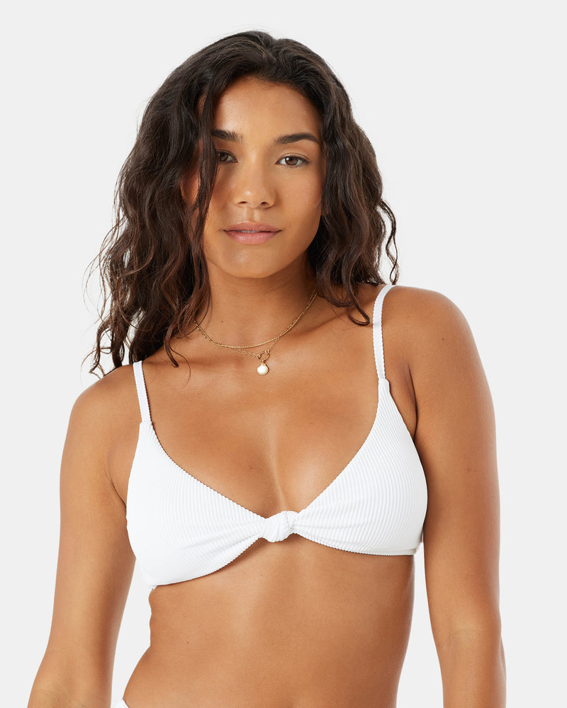 Rib Roxy Love Knot Bralette Bikini Top - Roxy