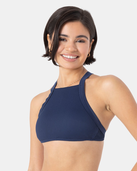 Rib Roxy Love High Neck Bikini Top - Roxy