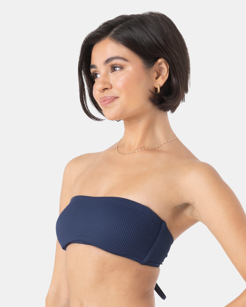 Rib Roxy Love Lace Bandeau Bikini Top - Roxy