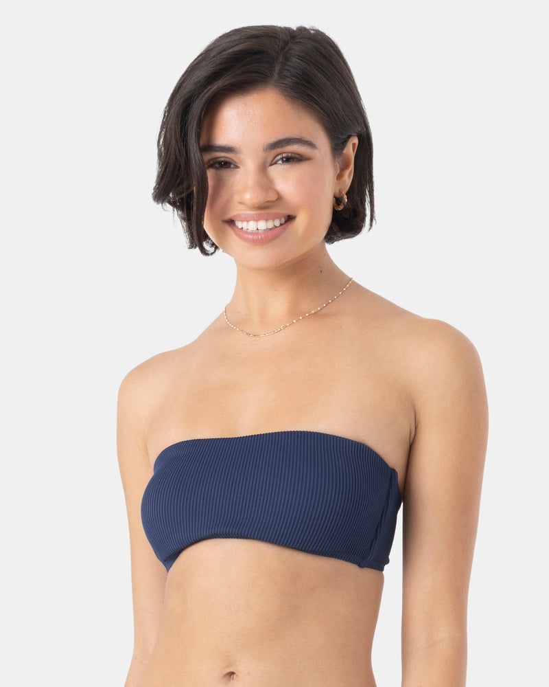 Rib Roxy Love Lace Bandeau Bikini Top - Roxy