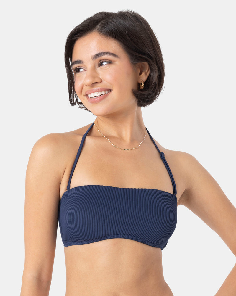 Rib Roxy Love Lace Bandeau Bikini Top - Roxy