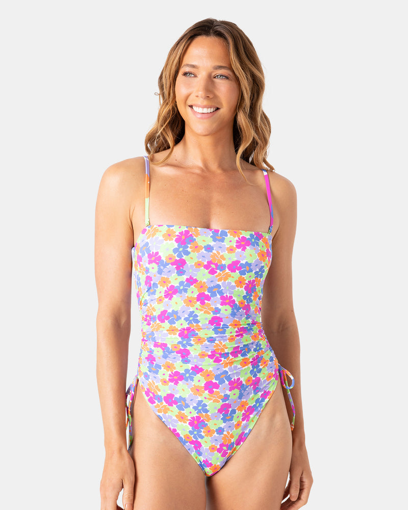 California Dreamin Bandeau One Piece Swimsuit - Roxy