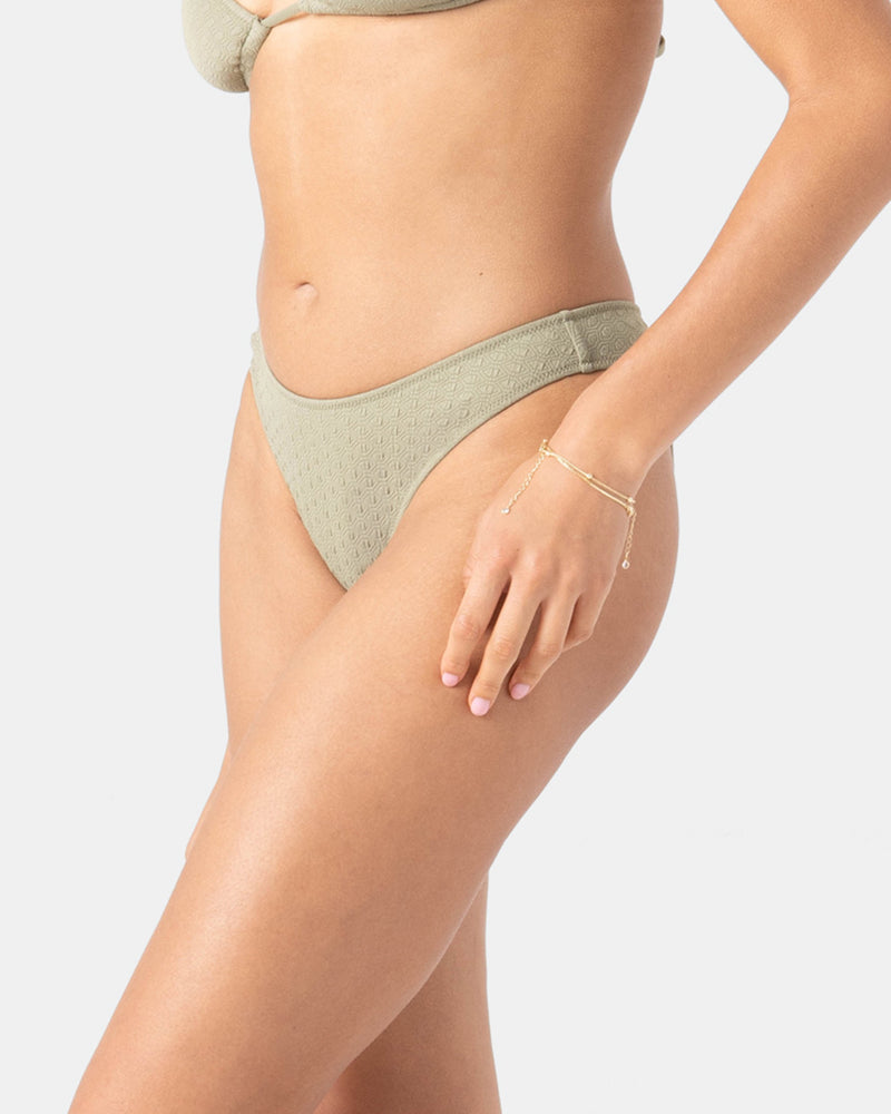 Haleiwa Scoop Cheeky Bikini Bottom - Roxy