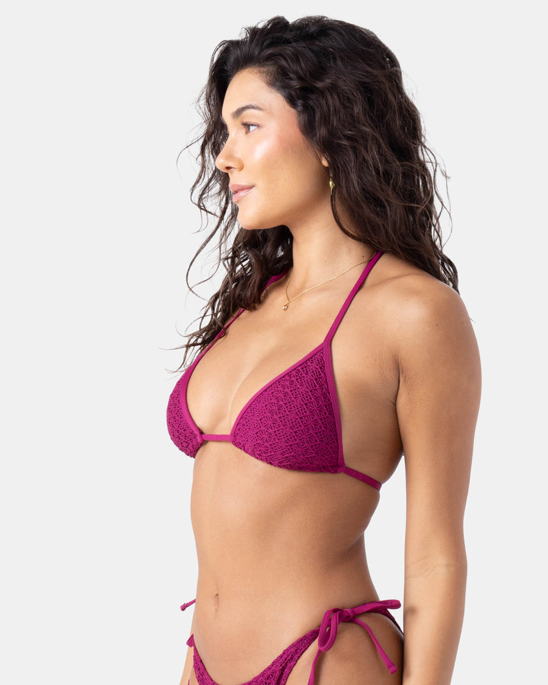 Crochet Mini Tiki Triangle Bikini Top