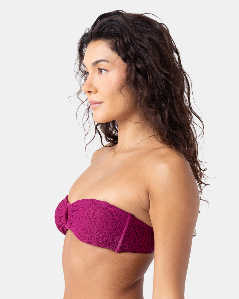 Crochet Ring Bandeau Bikini Top