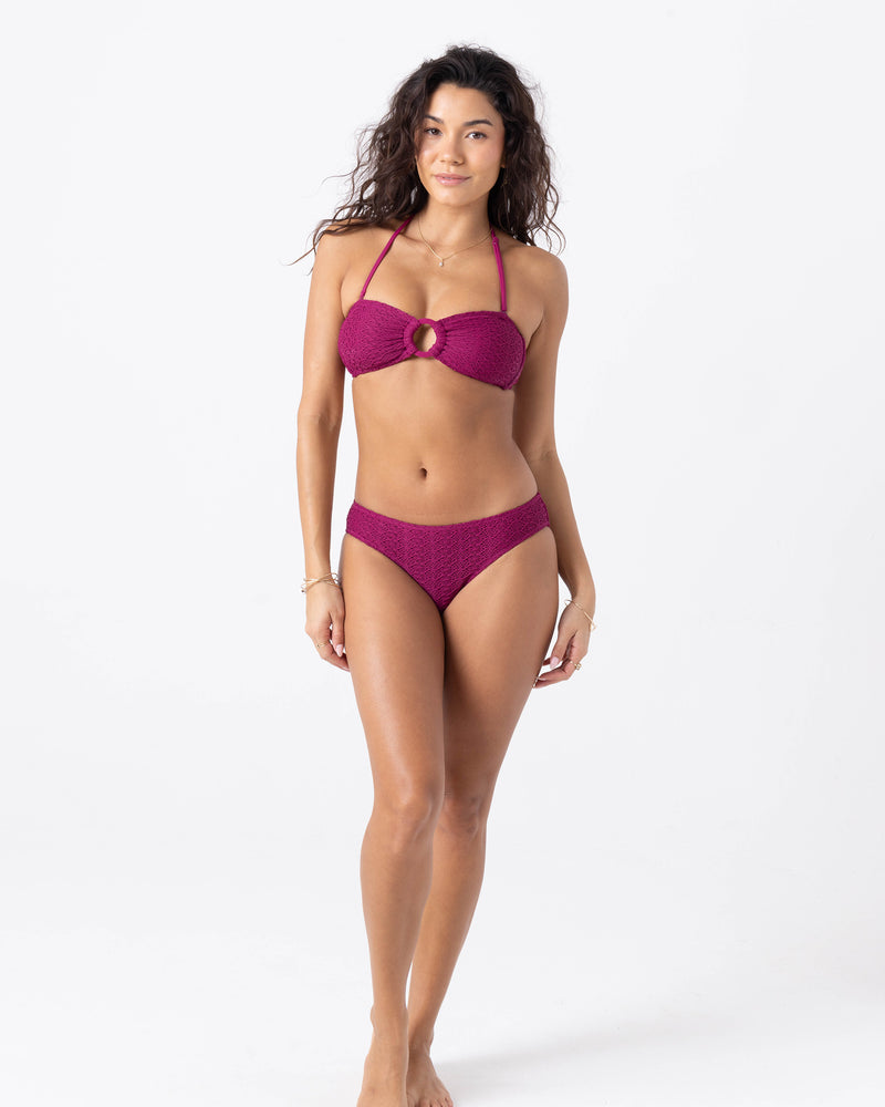 Crochet Ring Bandeau Bikini Top