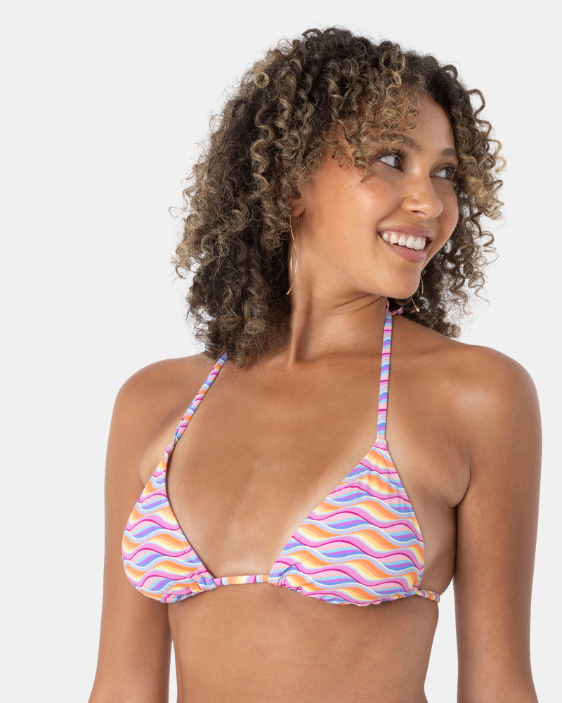 High Tide Tiki Triangle Bikini Top - Roxy