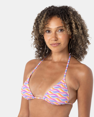 High Tide Tiki Triangle Bikini Top - Roxy