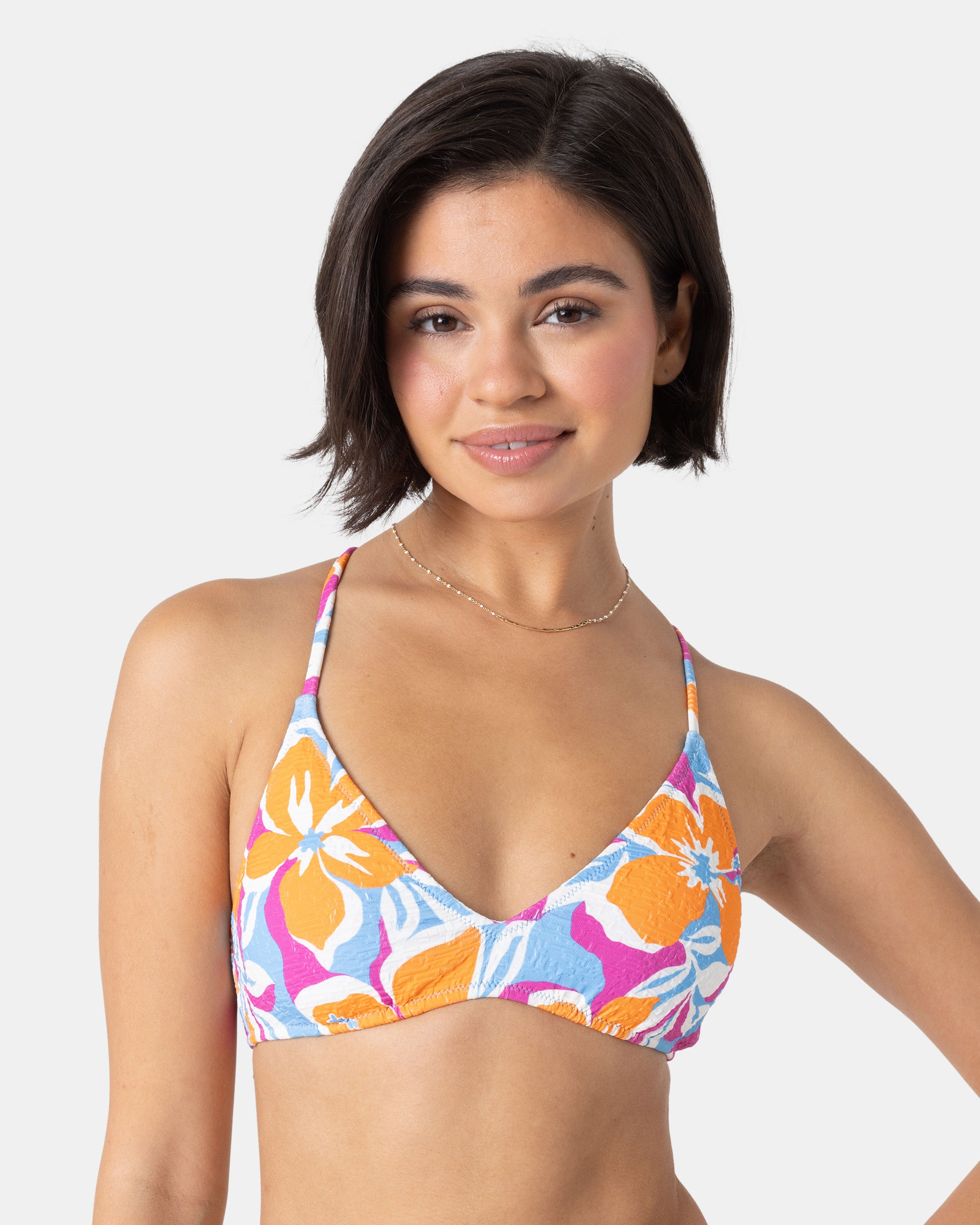 Topanga Canyon Mini Tiki Triangle Bikini Top - Roxy