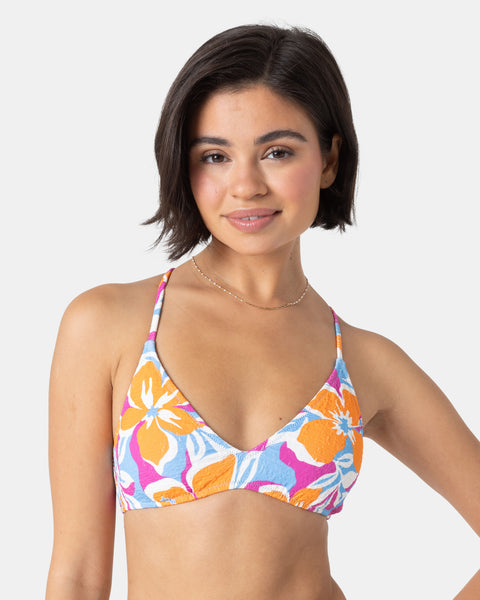 Topanga Canyon Mini Tiki Triangle Bikini Top - Roxy