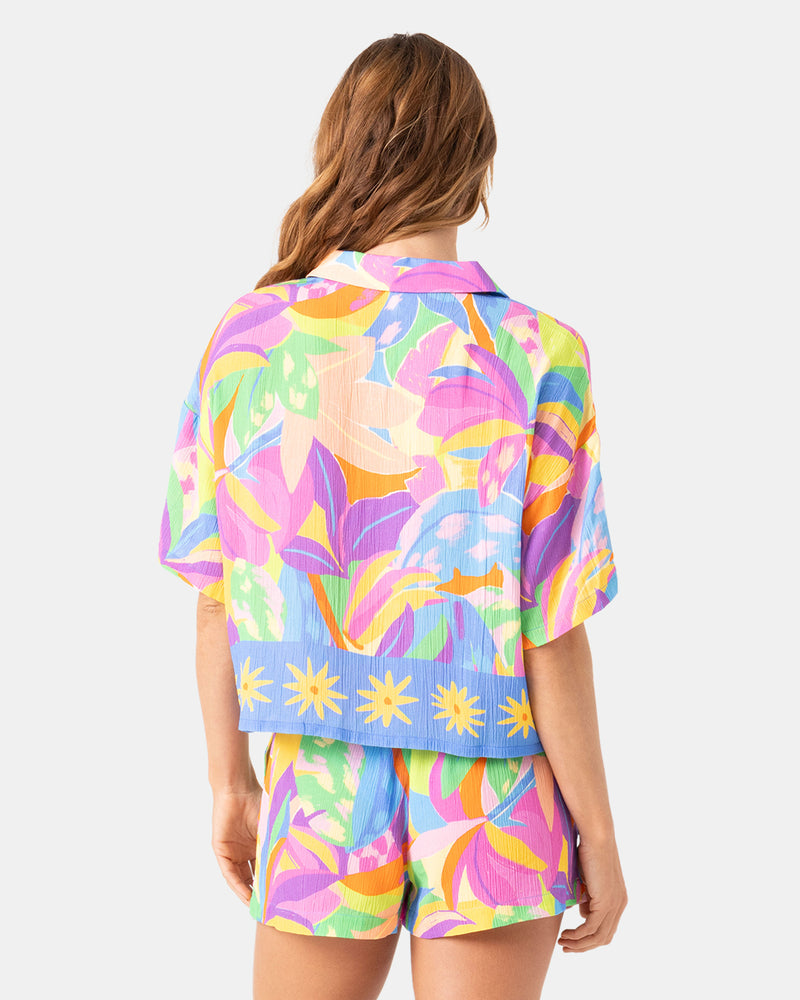 Heatwave Cropped Button Up - Roxy
