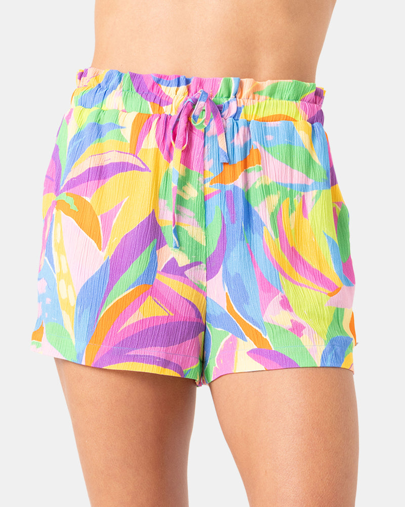 Heatwave Stoke Paper Bag Waist Short - Roxy