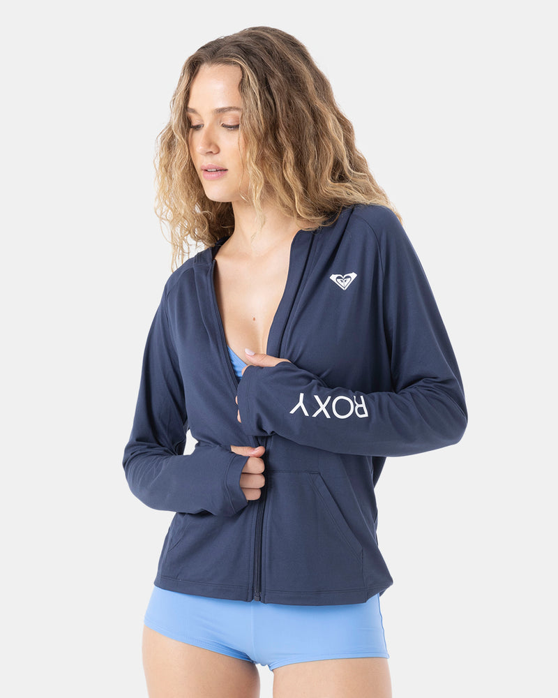 Long Sleeve Hoodie Zipped Rashguard - Roxy