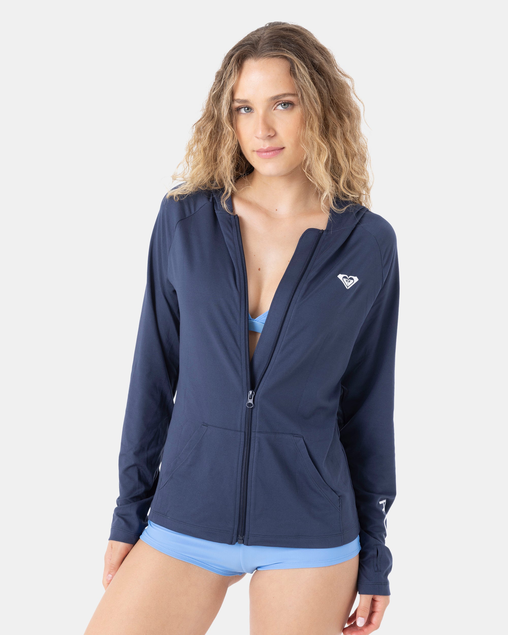 Long Sleeve Hoodie Zipped Rashguard - Roxy