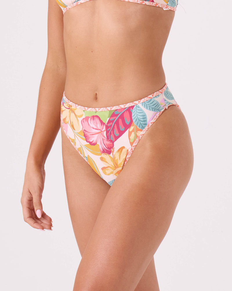 Hot Tropics Soul Searcher High Waist Mod Bikini Bottom - ROXY