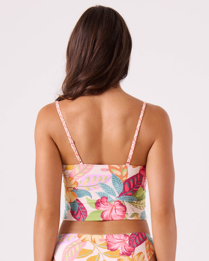 Hot Tropics V-Neck Cami Bikini Top - ROXY