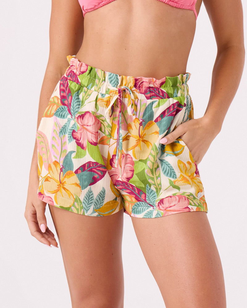 Hot Tropics Stoke Cover Up Short - ROXY