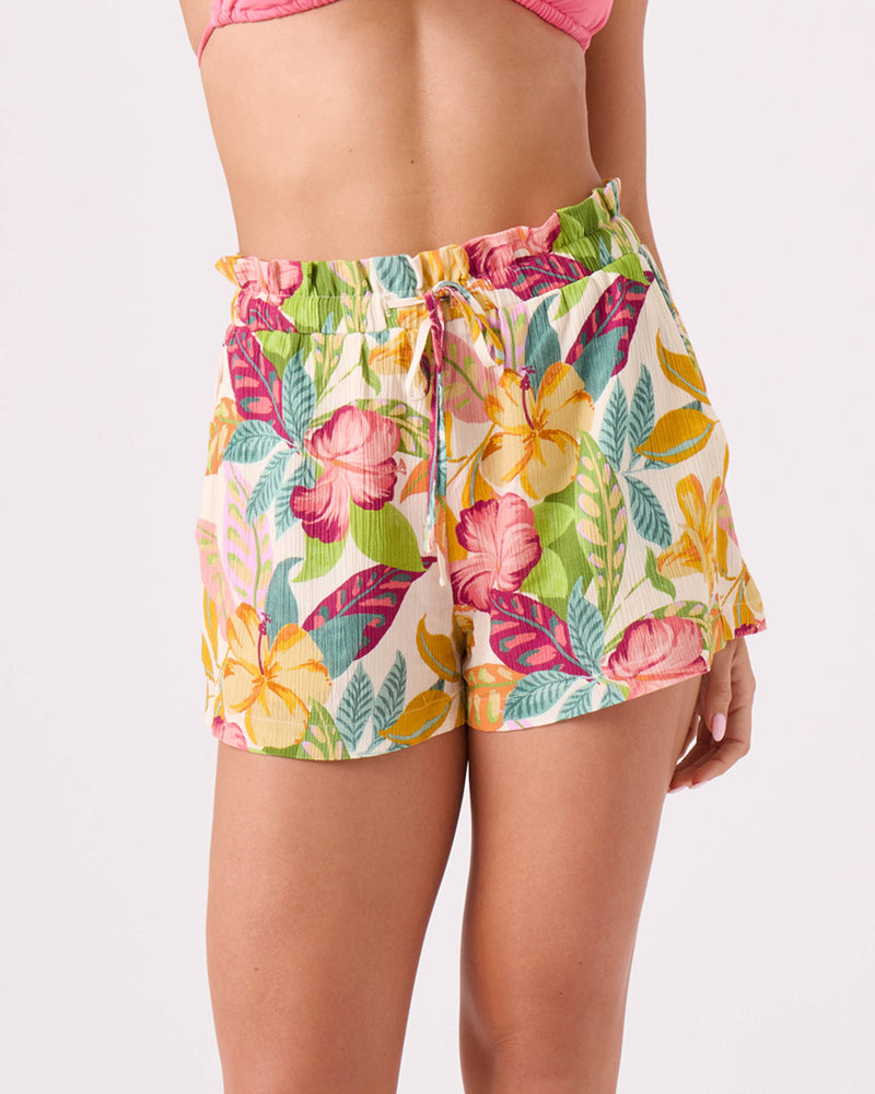 Hot Tropics Stoke Cover Up Short - ROXY