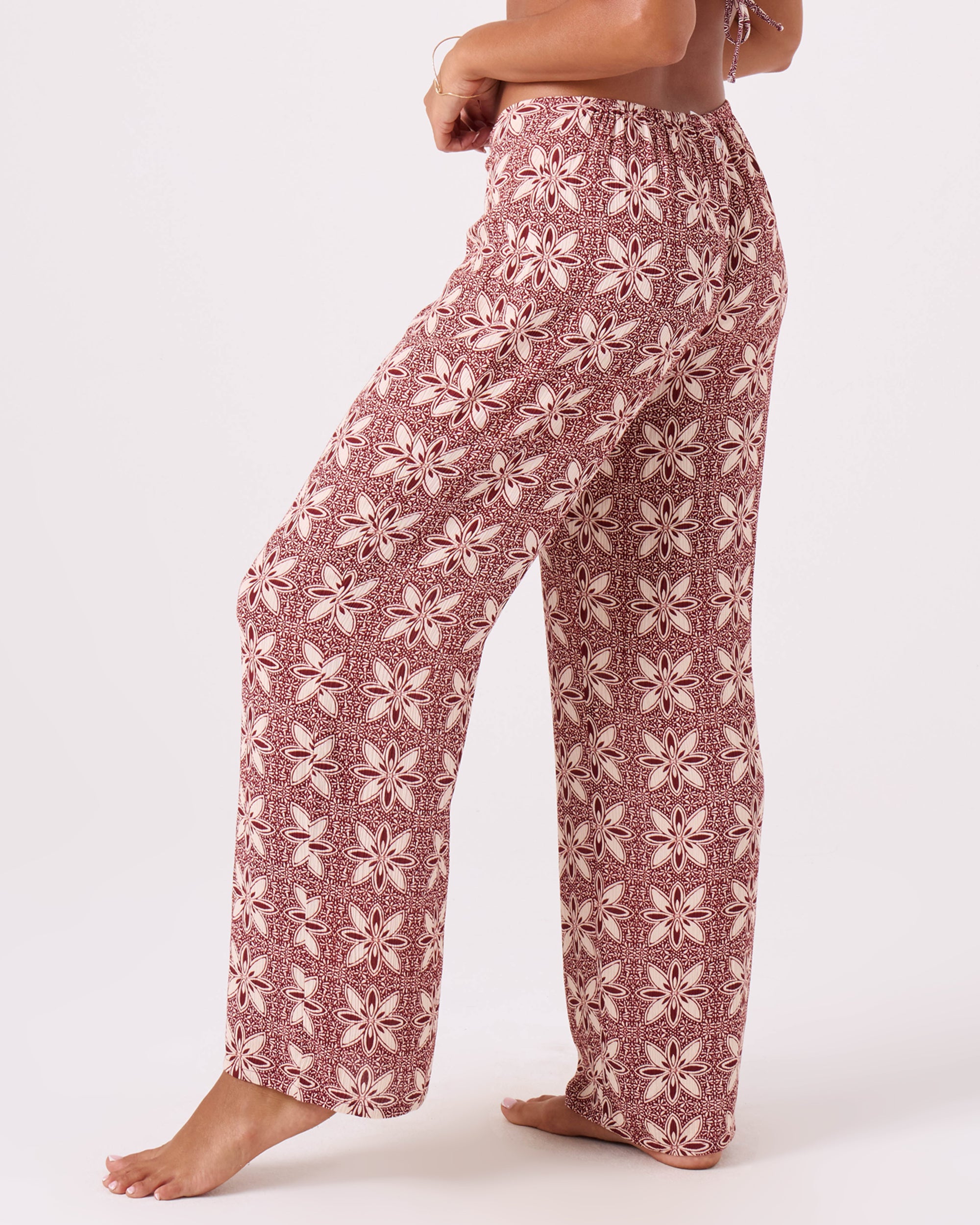 Batik Bloom Tie Front Cover Up Pant - ROXY