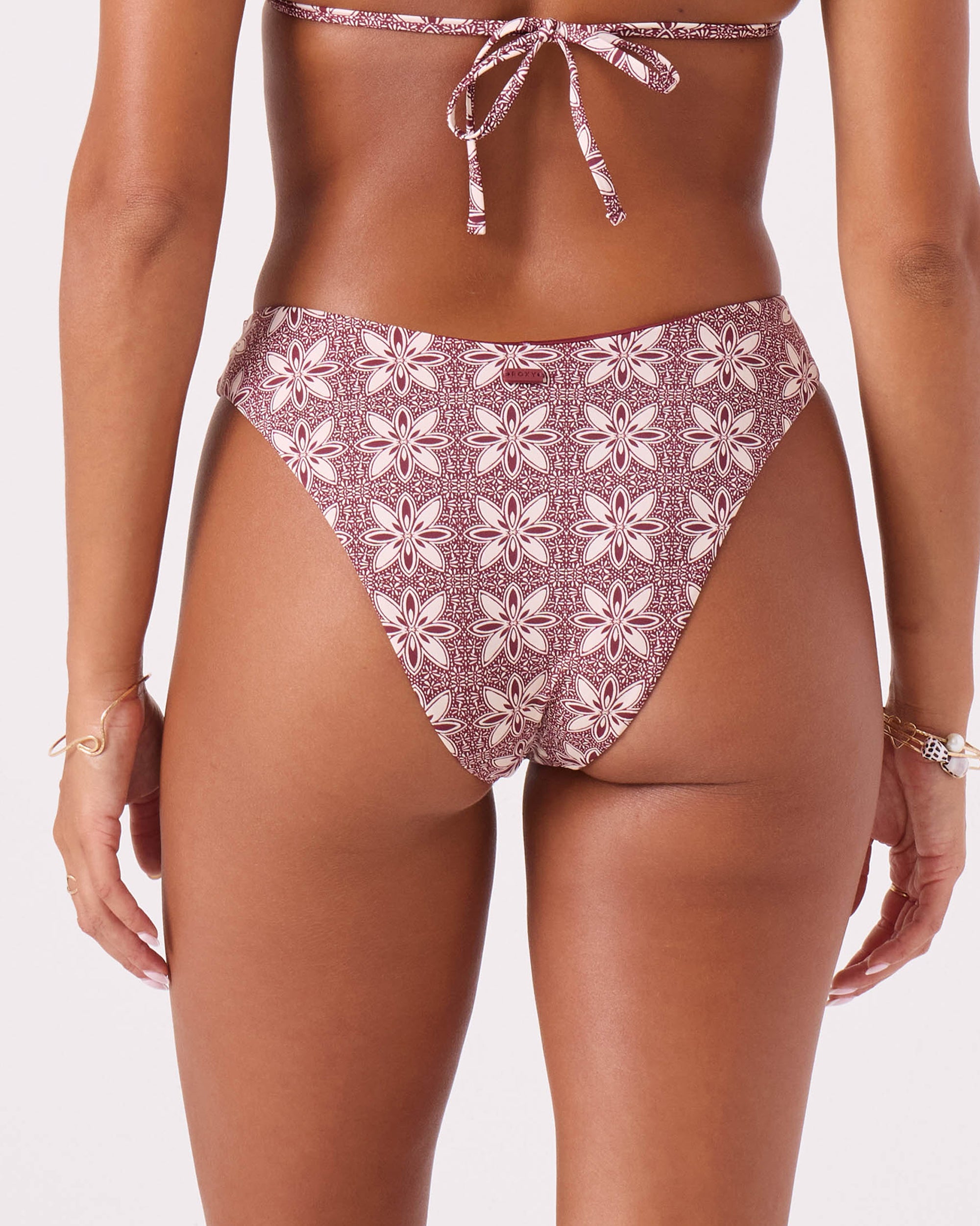 Batik Bloom Scoop Cheeky Bikini Bottom - ROXY