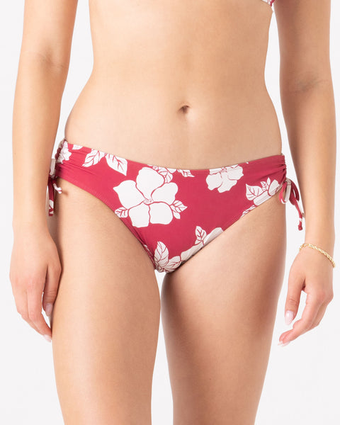 Hibiscus Hideaway Hipster Lace Full Bikini Bottom - ROXY