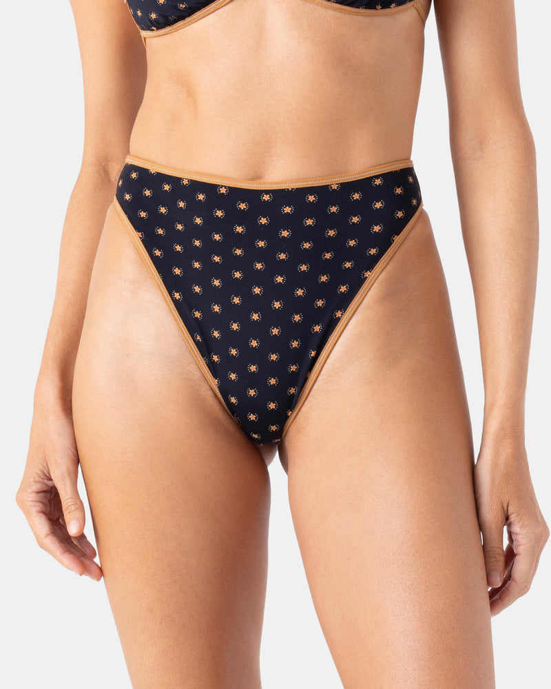 Playa Hermosa Reversible High Waist High Leg Bikini Bottom