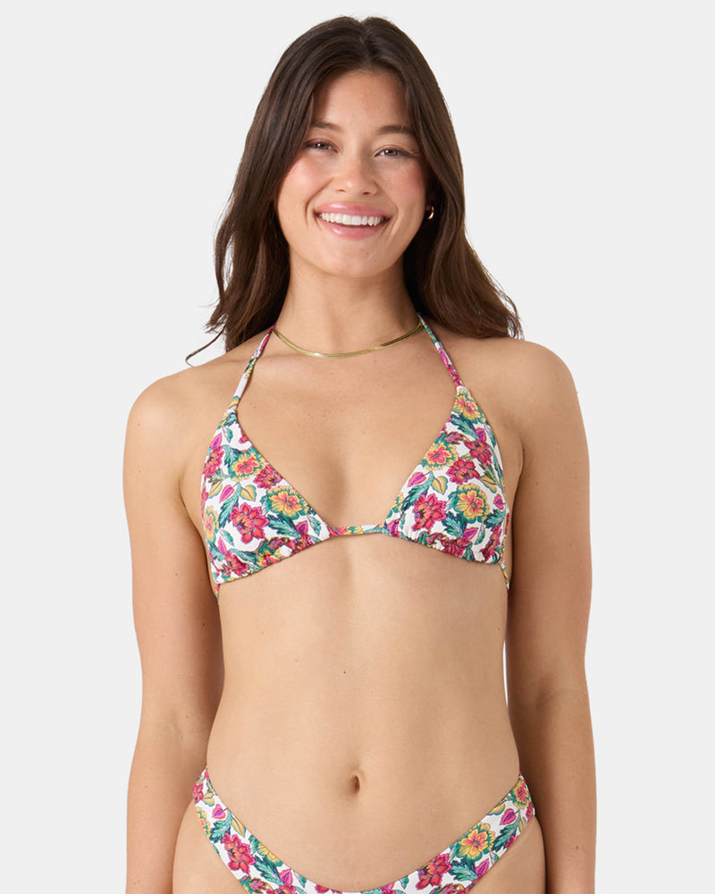 Beach Blossom Mini Tiki Triangle Bikini Top - Roxy