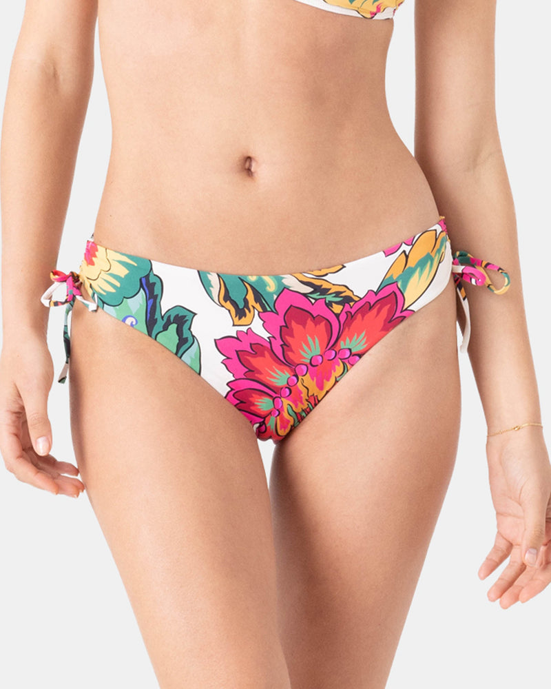 Beach Blossom Lace Side Full Bikini Bottom - Roxy