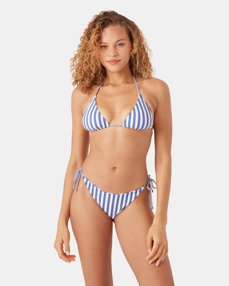 Stripe Out Reversible Tiki Triangle Bikini Top - Roxy
