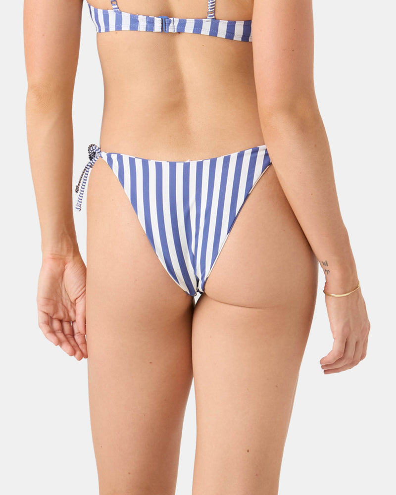 Stripe Out Reversible Tie Side Cheeky Bikini Bottom - Roxy