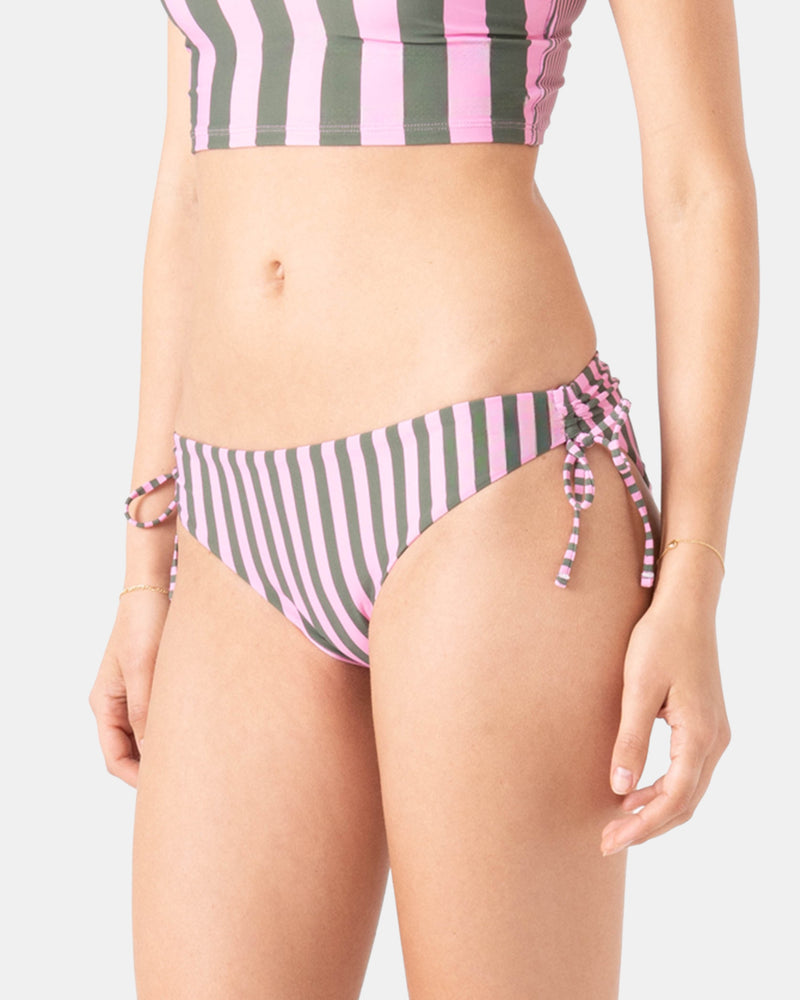 Stripe Out Lace Hipster Full Bikini Bottom - Roxy