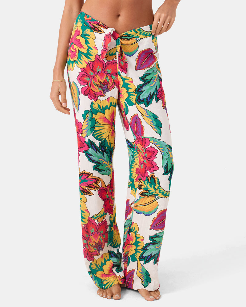 Beach Blossom Tie Front Cover Up Pant - Roxy