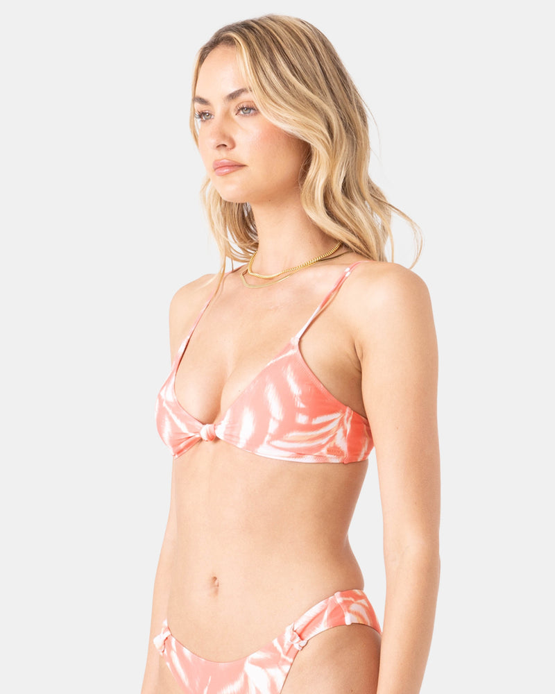Palm Haze Knot Bralette Bikini Top - Roxy