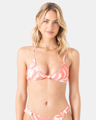 Palm Haze Knot Bralette Bikini Top - Roxy