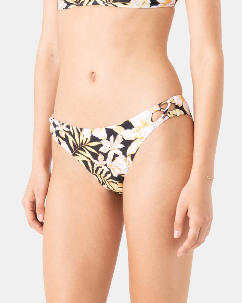 Tropical Hipster Lace Side Full Bikini Bottom - Roxy