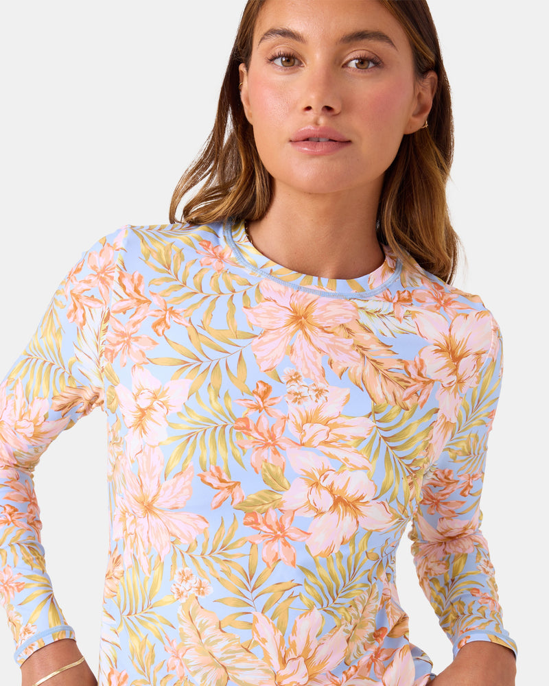 Tropical Sea Skippin Long Sleeve Rashguard - Roxy