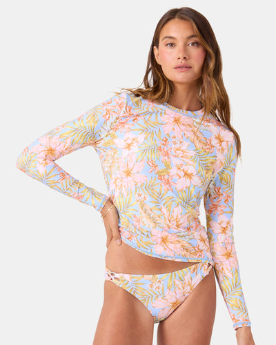Tropical Sea Skippin Long Sleeve Rashguard - Roxy