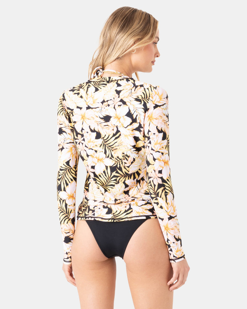 Tropical Sea Skippin Long Sleeve Rashguard - Roxy