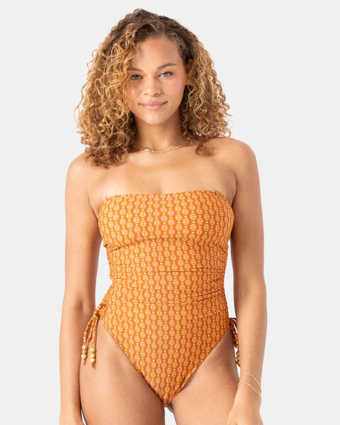 Ray Of Sunshine Adjustable Side One Piece Swimsuit - Roxy