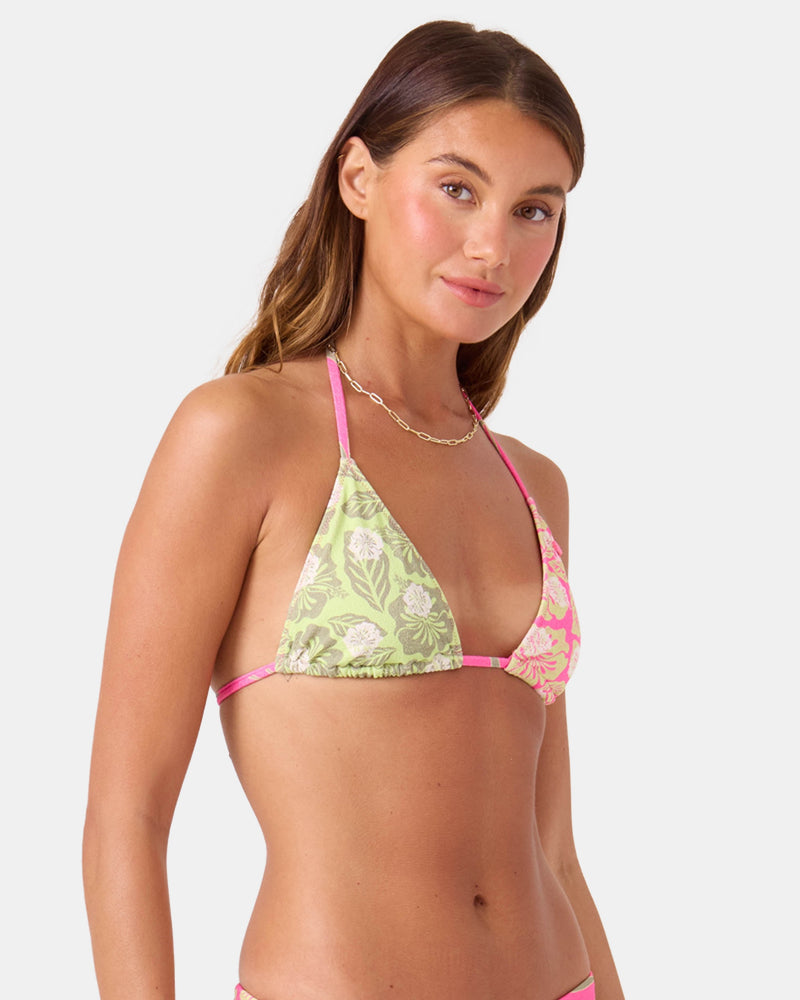 Stay Wild Tiki Triangle Bikini Top - Roxy
