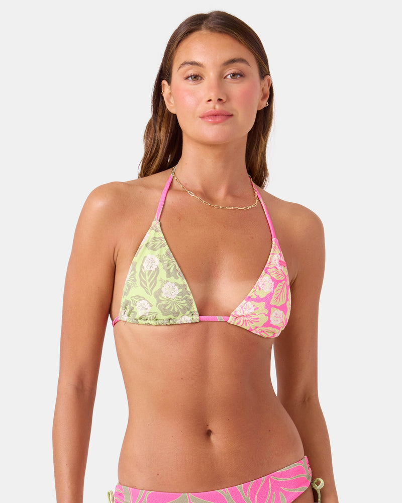 Stay Wild Tiki Triangle Bikini Top - Roxy