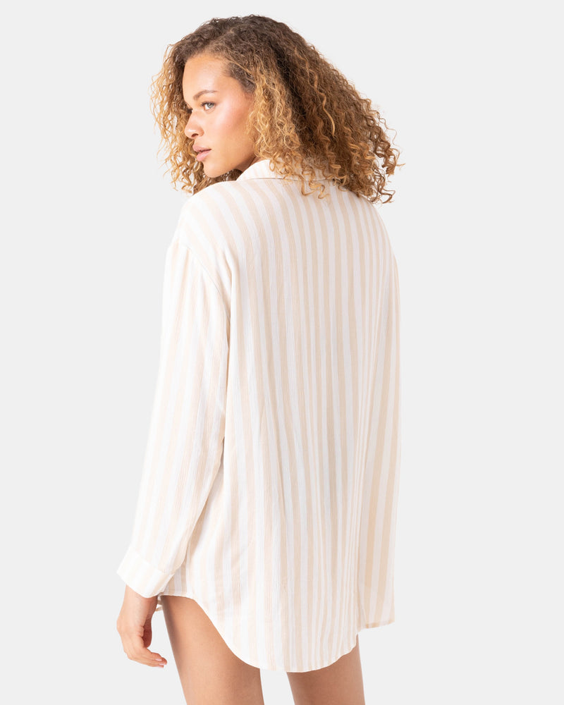 Stripe Out Cover Up Shirt - Roxy