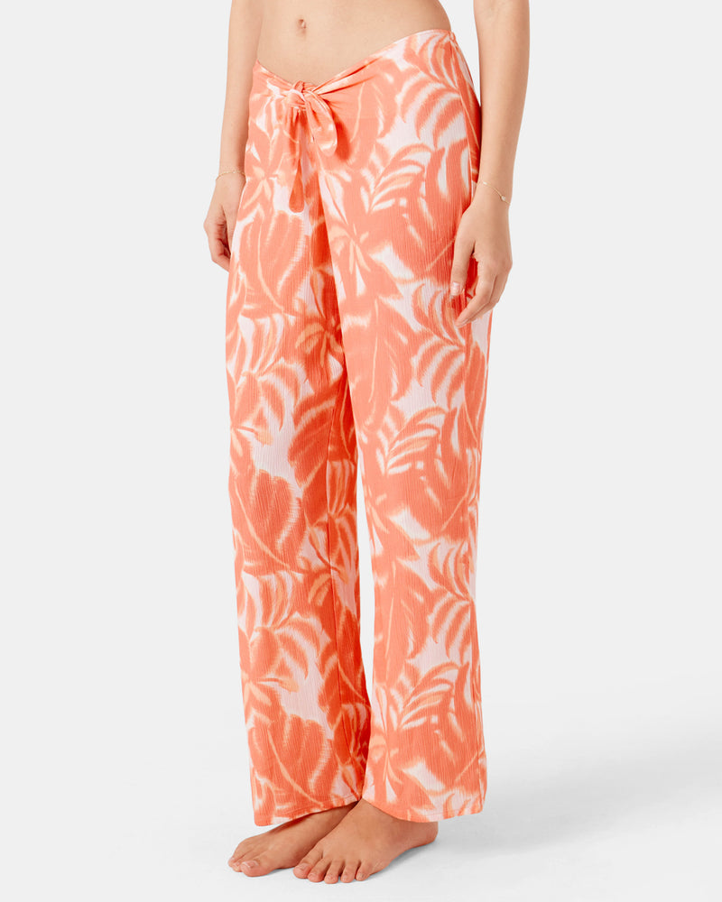 Palm Haze Tie Front Cover Up Pant - Roxy