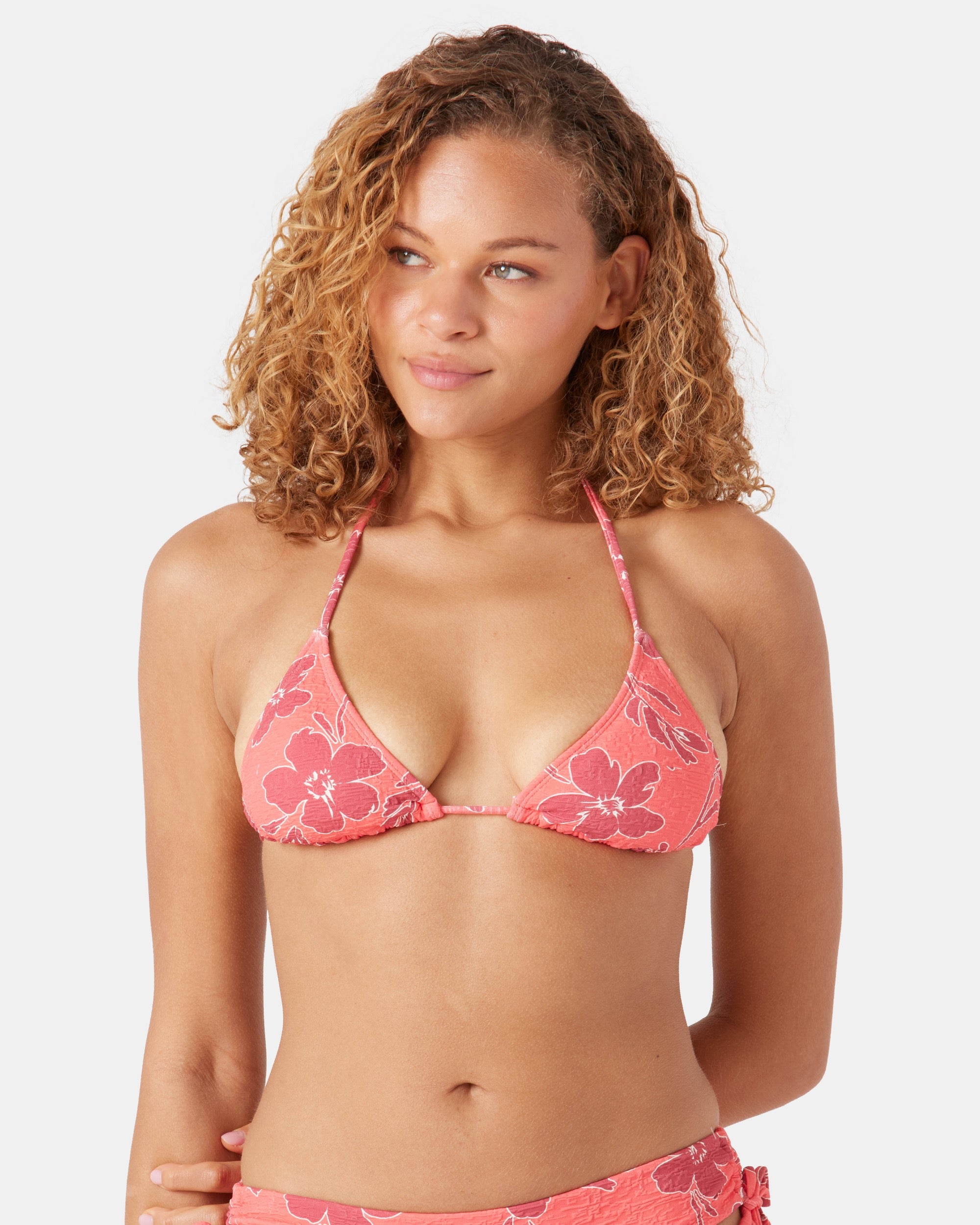 Garden Twirl Tiki Triangle Bikini Top - Roxy