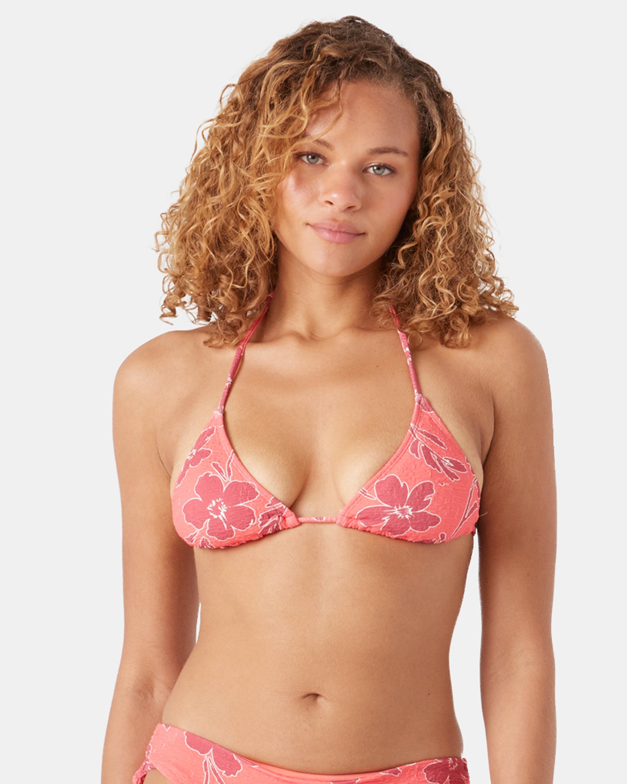 Garden Twirl Tiki Triangle Bikini Top - Roxy