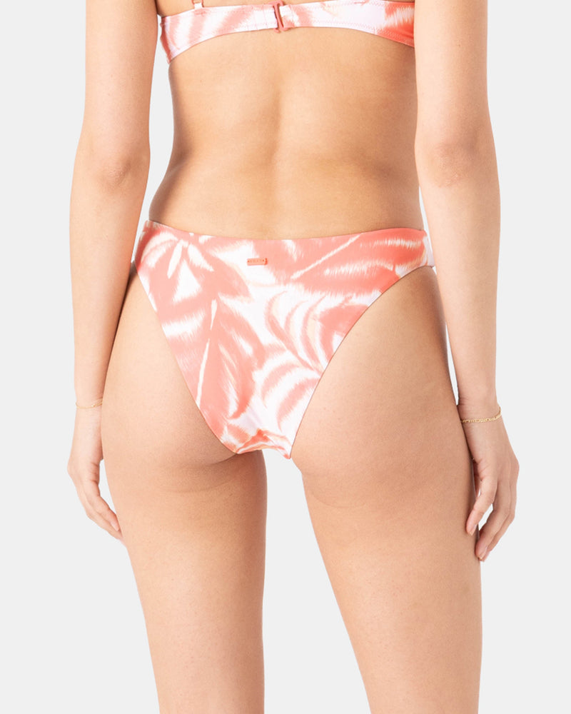 Palm Haze Knotted Scoop Cheeky Bikini Bottom - Roxy