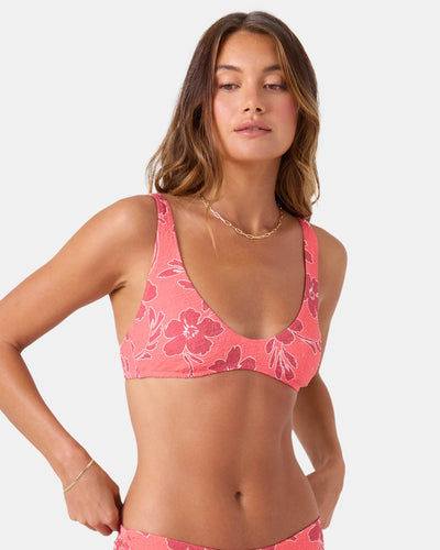 Garden Twirl Scoop Bralette Bikini Top - Roxy