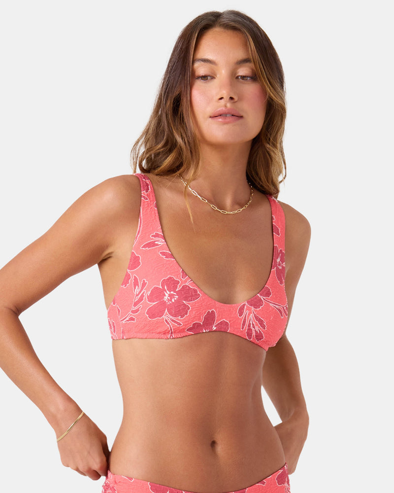 Garden Twirl Scoop Bralette Bikini Top - Roxy