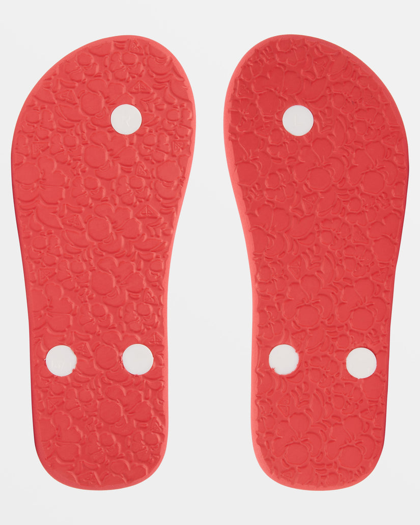 Girls 4-16 Pebbles Sandals - Athletic Red/White